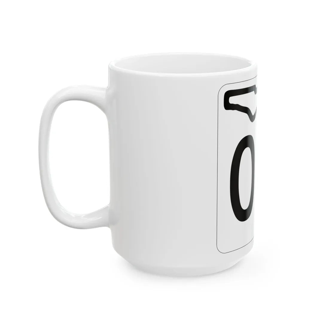 Florida 00 1955 template (Florida) (Road Sign) White Coffee Mug - Go Mug Yourself