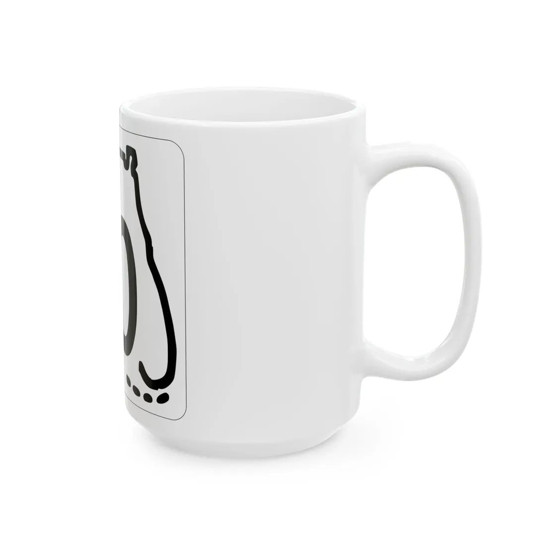 Florida 00 1955 template (Florida) (Road Sign) White Coffee Mug - Go Mug Yourself