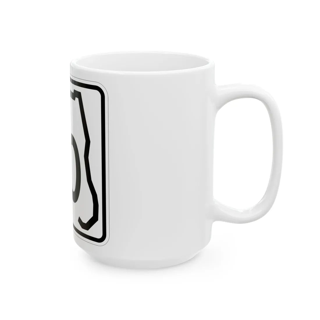 Florida 00 template (Florida) (Road Sign) White Coffee Mug - Go Mug Yourself