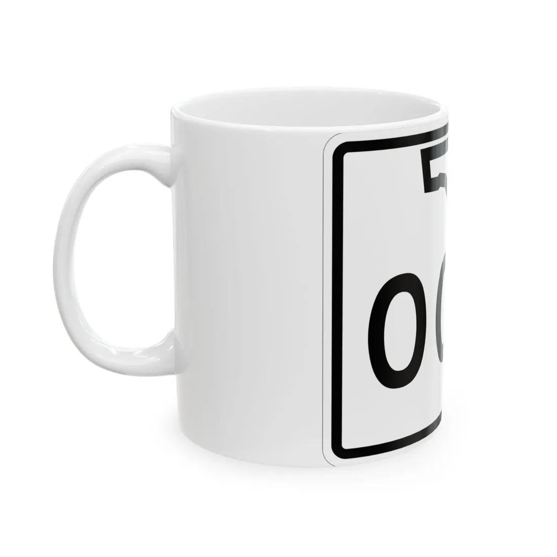 Florida 000 template (Florida) (Road Sign) White Coffee Mug - Go Mug Yourself