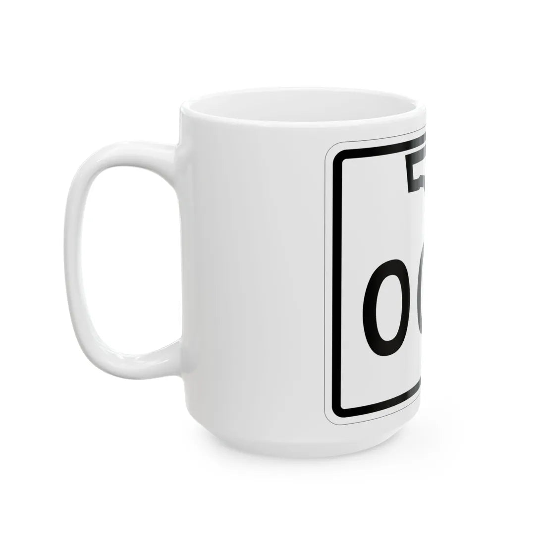 Florida 000 template (Florida) (Road Sign) White Coffee Mug - Go Mug Yourself