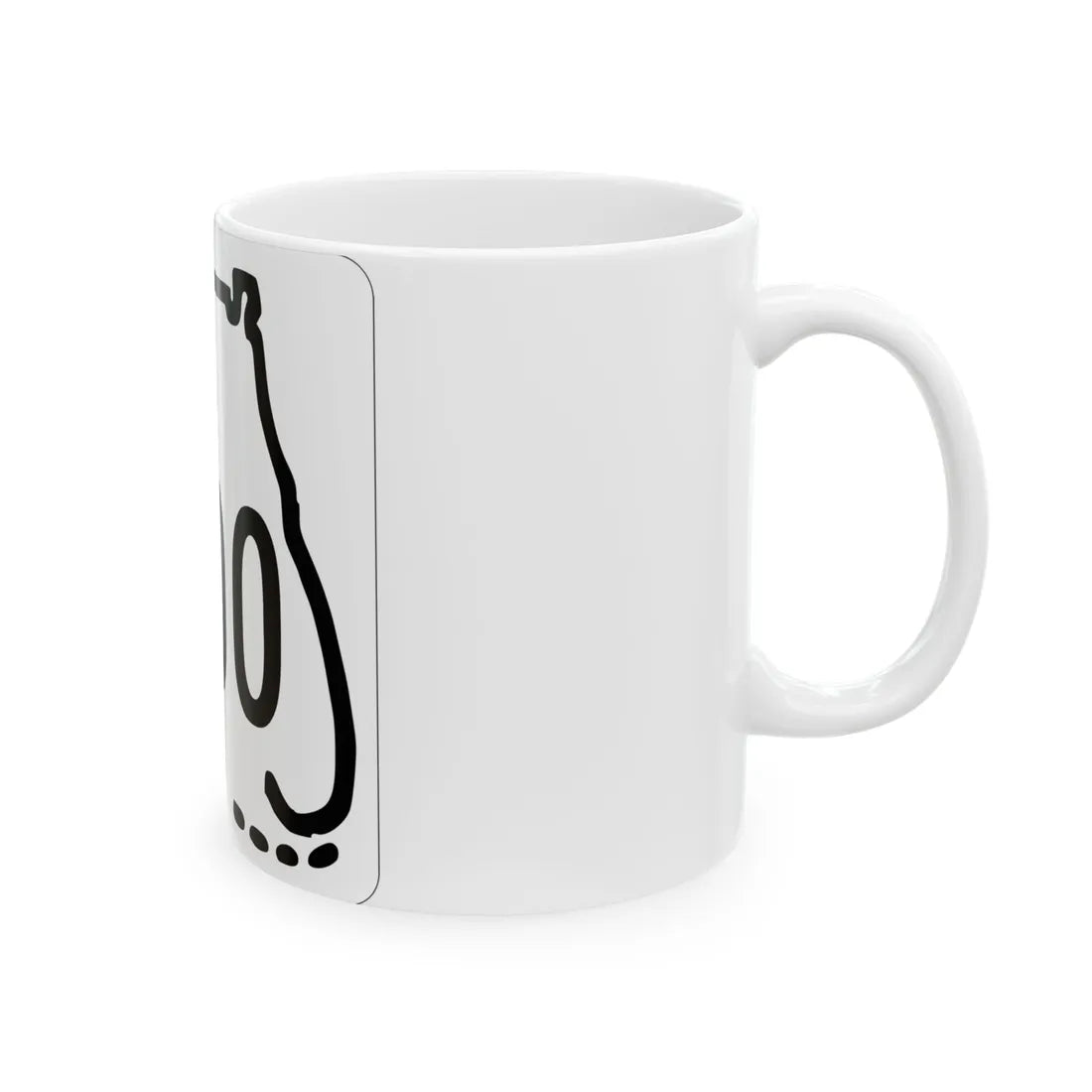 Florida 0000 1955 template (Florida) (Road Sign) White Coffee Mug - Go Mug Yourself