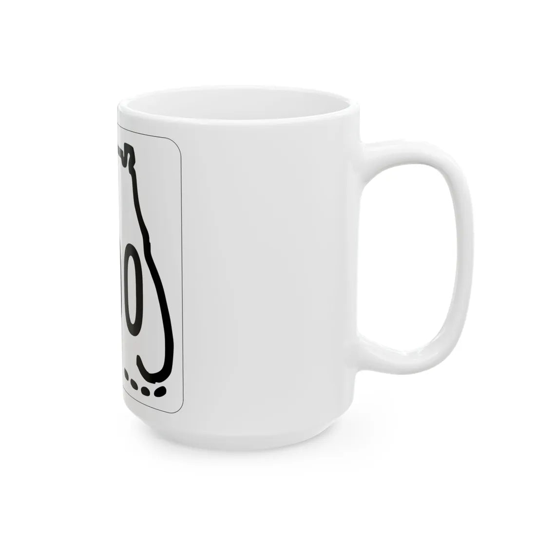 Florida 0000 1955 template (Florida) (Road Sign) White Coffee Mug - Go Mug Yourself