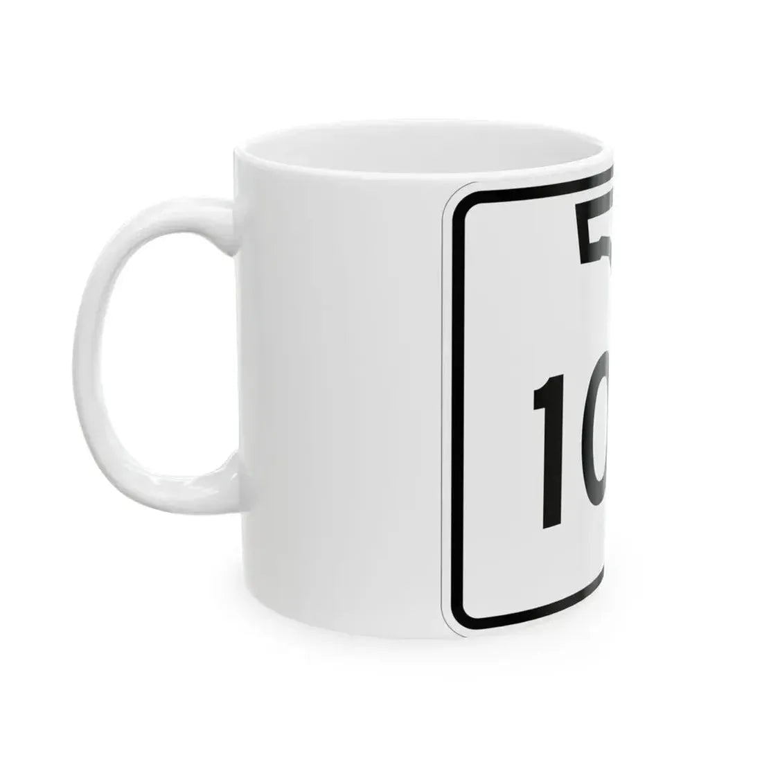 Florida 100 (Florida) (Road Sign) White Coffee Mug - Go Mug Yourself