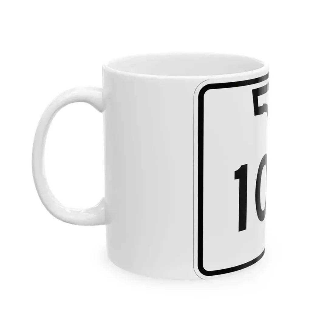 Florida 104 (Florida) (Road Sign) White Coffee Mug - Go Mug Yourself