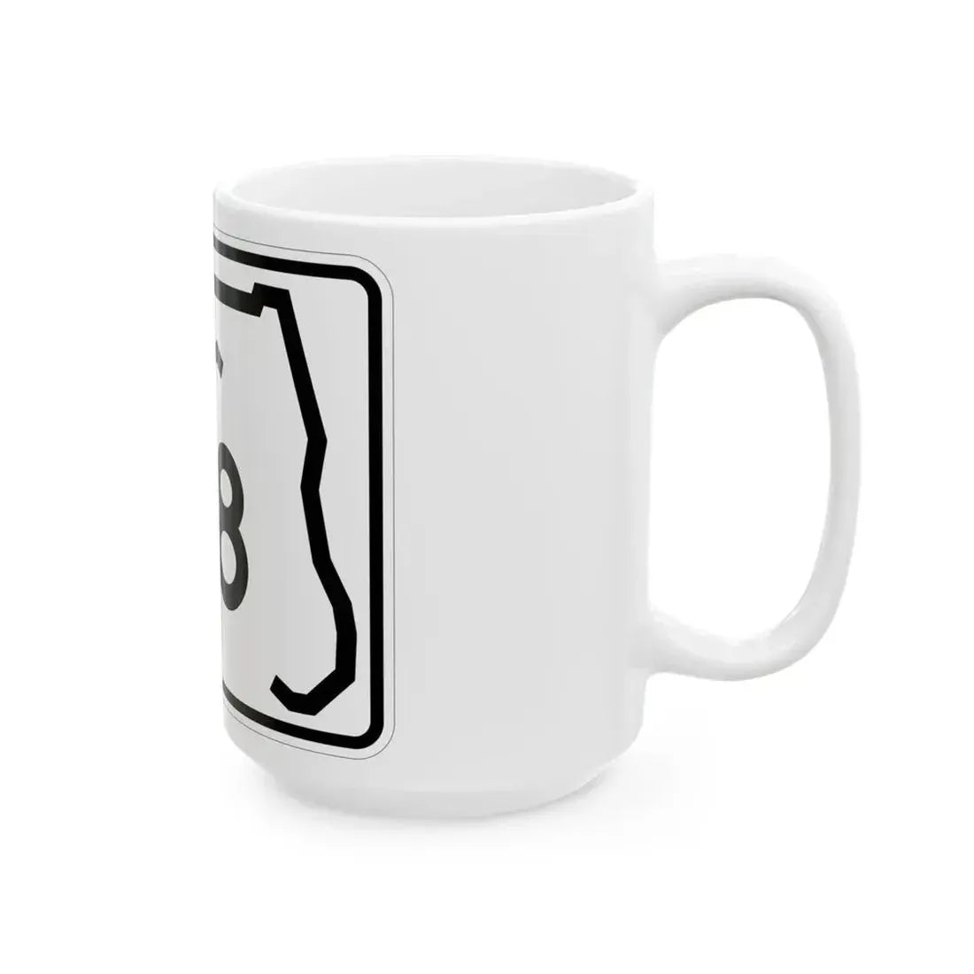 Florida 108 (Florida) (Road Sign) White Coffee Mug - Go Mug Yourself