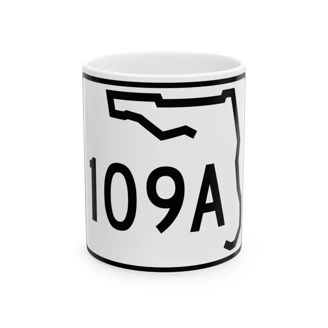 Florida 109A (Florida) (Road Sign) White Coffee Mug 11oz - Go Mug Yourself