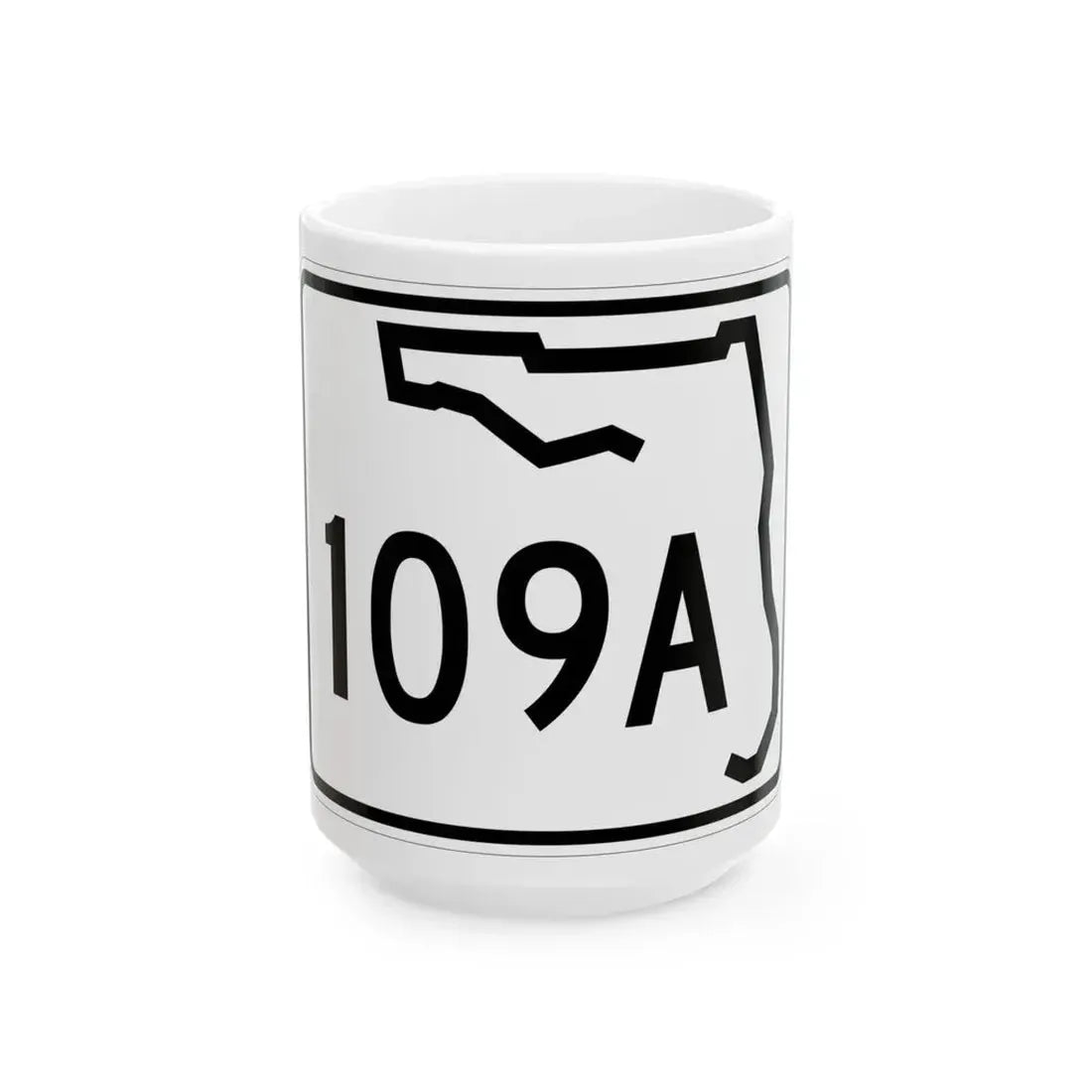 Florida 109A (Florida) (Road Sign) White Coffee Mug 15oz - Go Mug Yourself