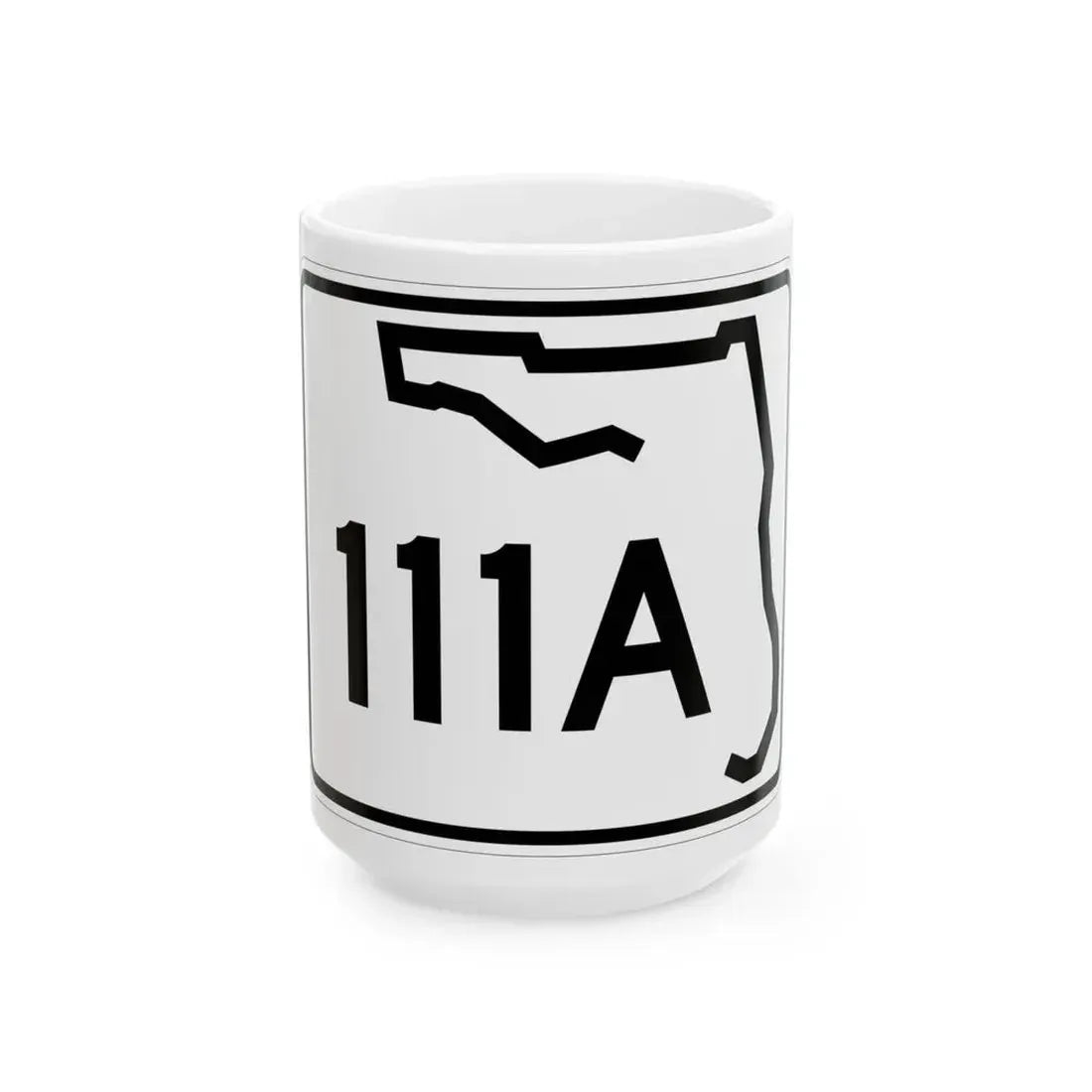 Florida 111A (Florida) (Road Sign) White Coffee Mug 15oz - Go Mug Yourself
