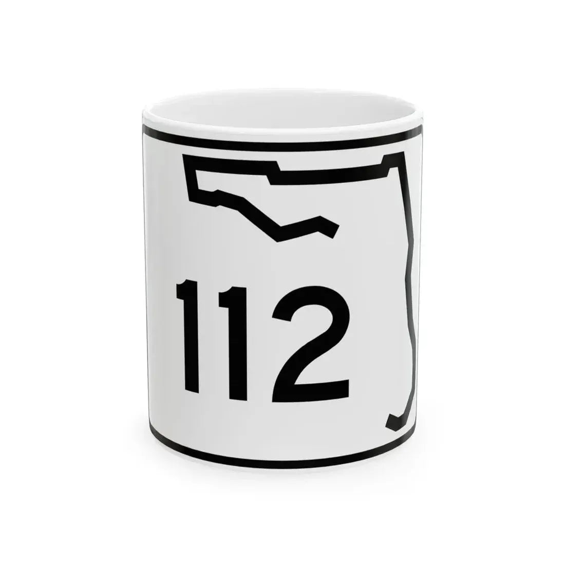 Florida 112 (Florida) (Road Sign) White Coffee Mug 11oz - Go Mug Yourself