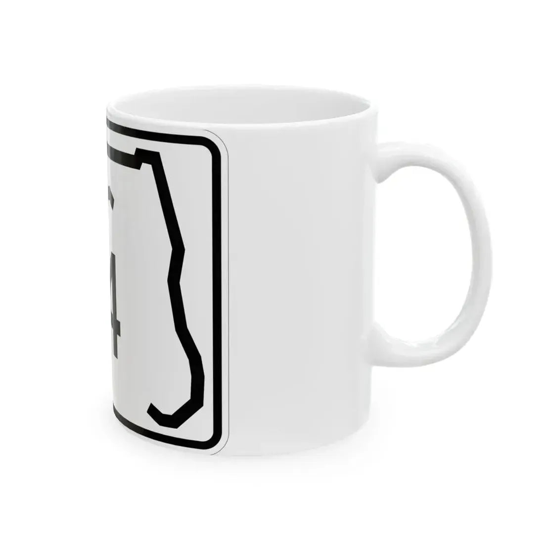 Florida 114 (Florida) (Road Sign) White Coffee Mug - Go Mug Yourself