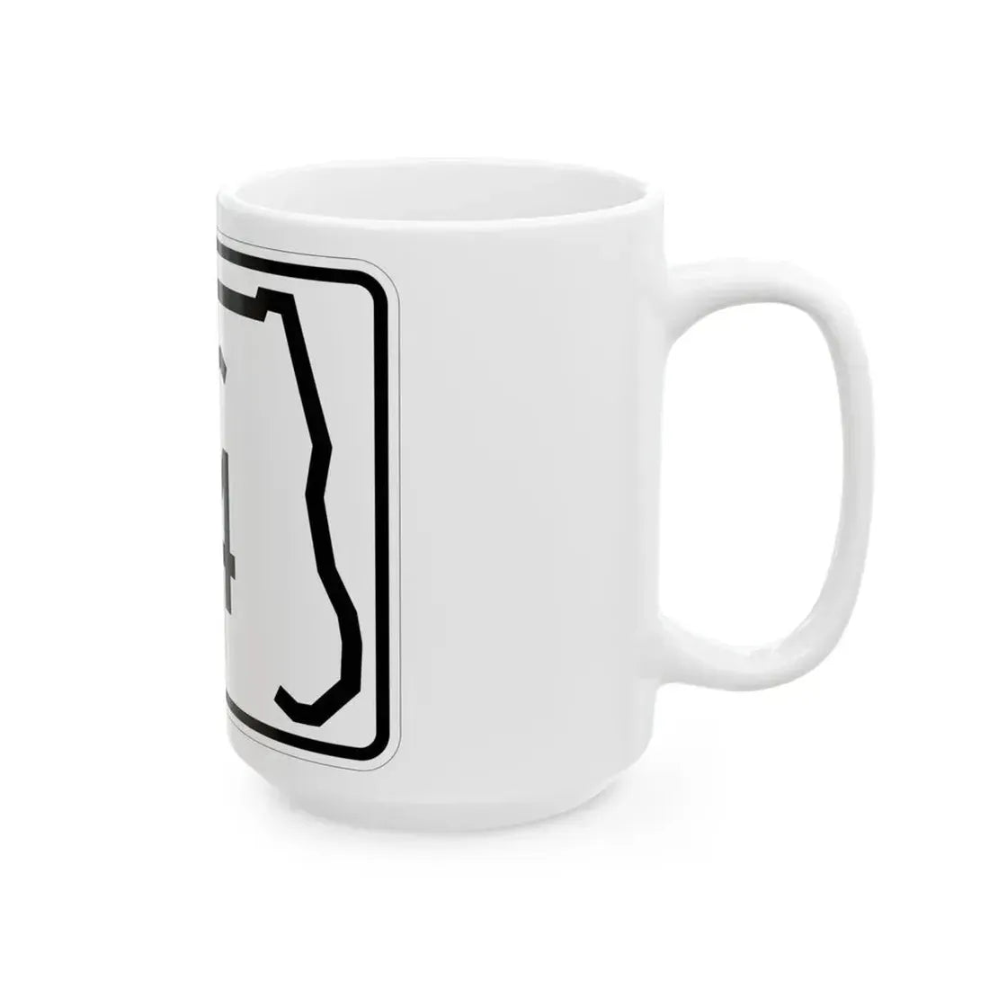 Florida 114 (Florida) (Road Sign) White Coffee Mug - Go Mug Yourself