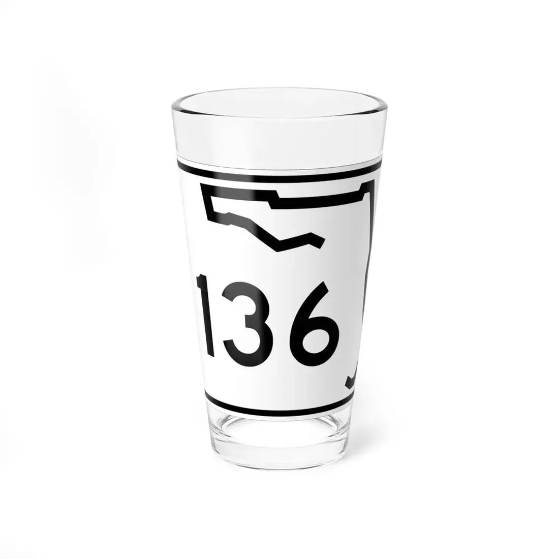 Florida 136 (Florida) (Road Sign) Pint Glss 16oz 16oz - Go Mug Yourself