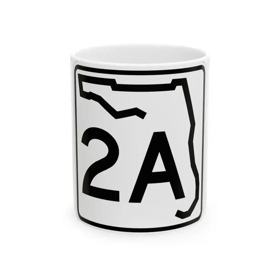 Florida 2A (Florida) (Road Sign) White Coffee Mug 11oz - Go Mug Yourself