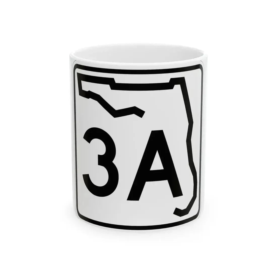 Florida 3A (Florida) (Road Sign) White Coffee Mug 11oz - Go Mug Yourself