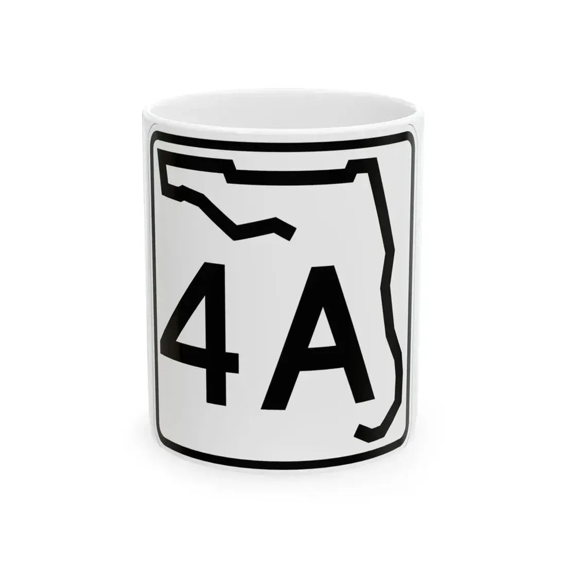 Florida 4A (Florida) (Road Sign) White Coffee Mug 11oz - Go Mug Yourself