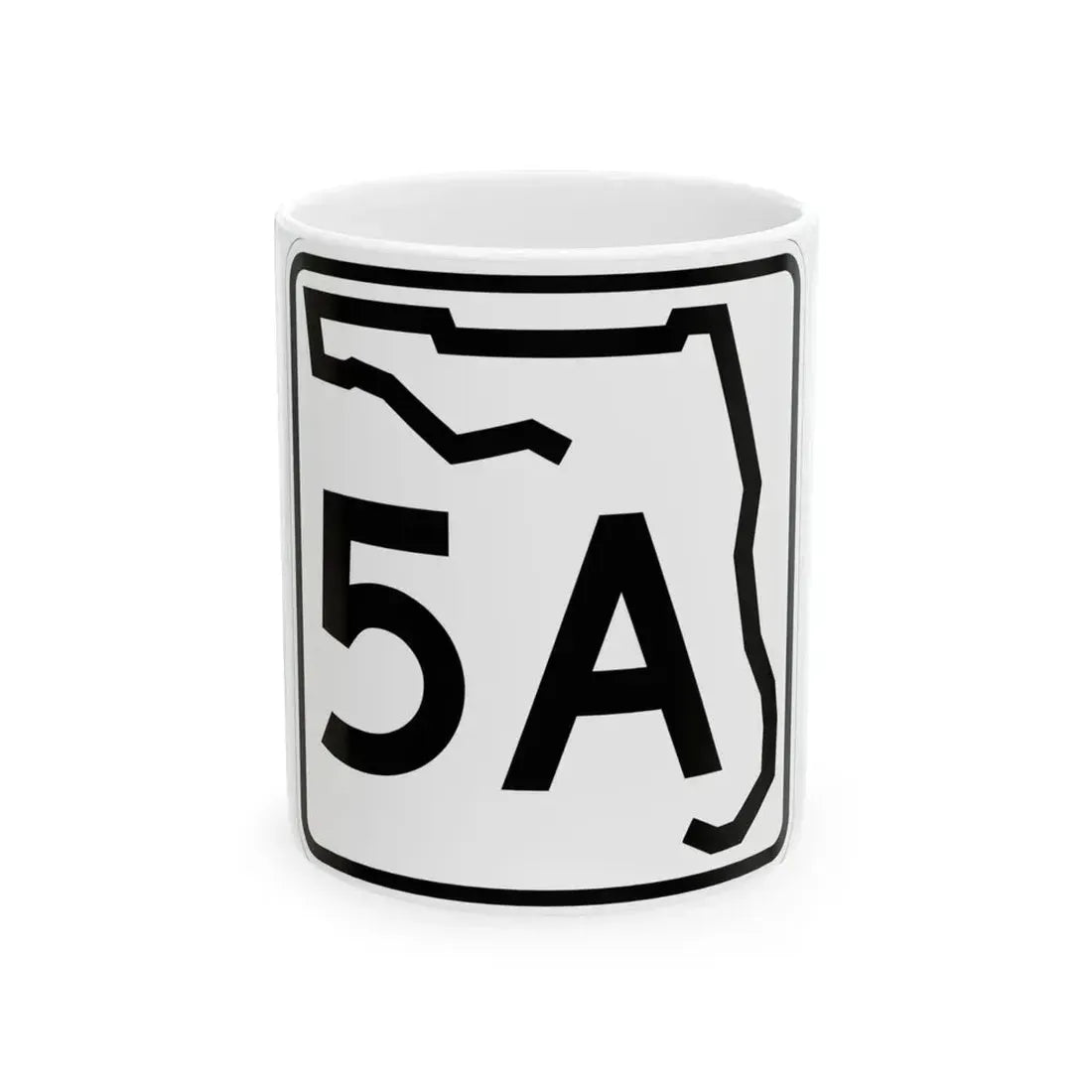Florida 5A (Florida) (Road Sign) White Coffee Mug 11oz - Go Mug Yourself