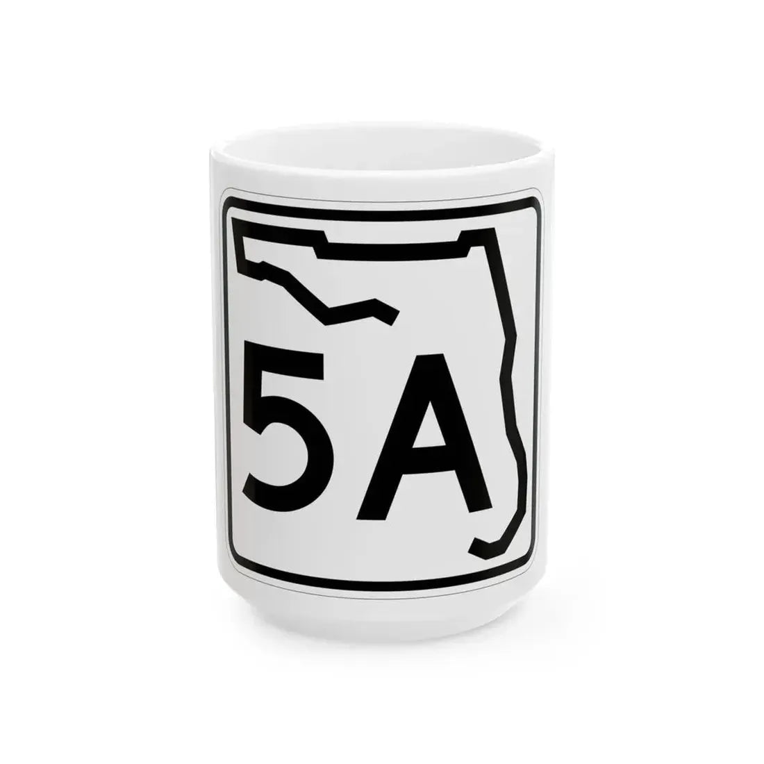 Florida 5A (Florida) (Road Sign) White Coffee Mug 15oz - Go Mug Yourself