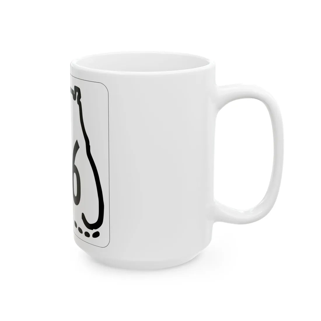 Florida 606 1955 (Florida) (Road Sign) White Coffee Mug - Go Mug Yourself