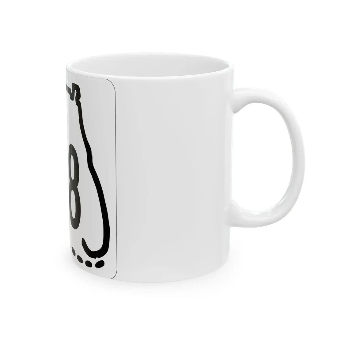 Florida 608 1955 (Florida) (Road Sign) White Coffee Mug - Go Mug Yourself