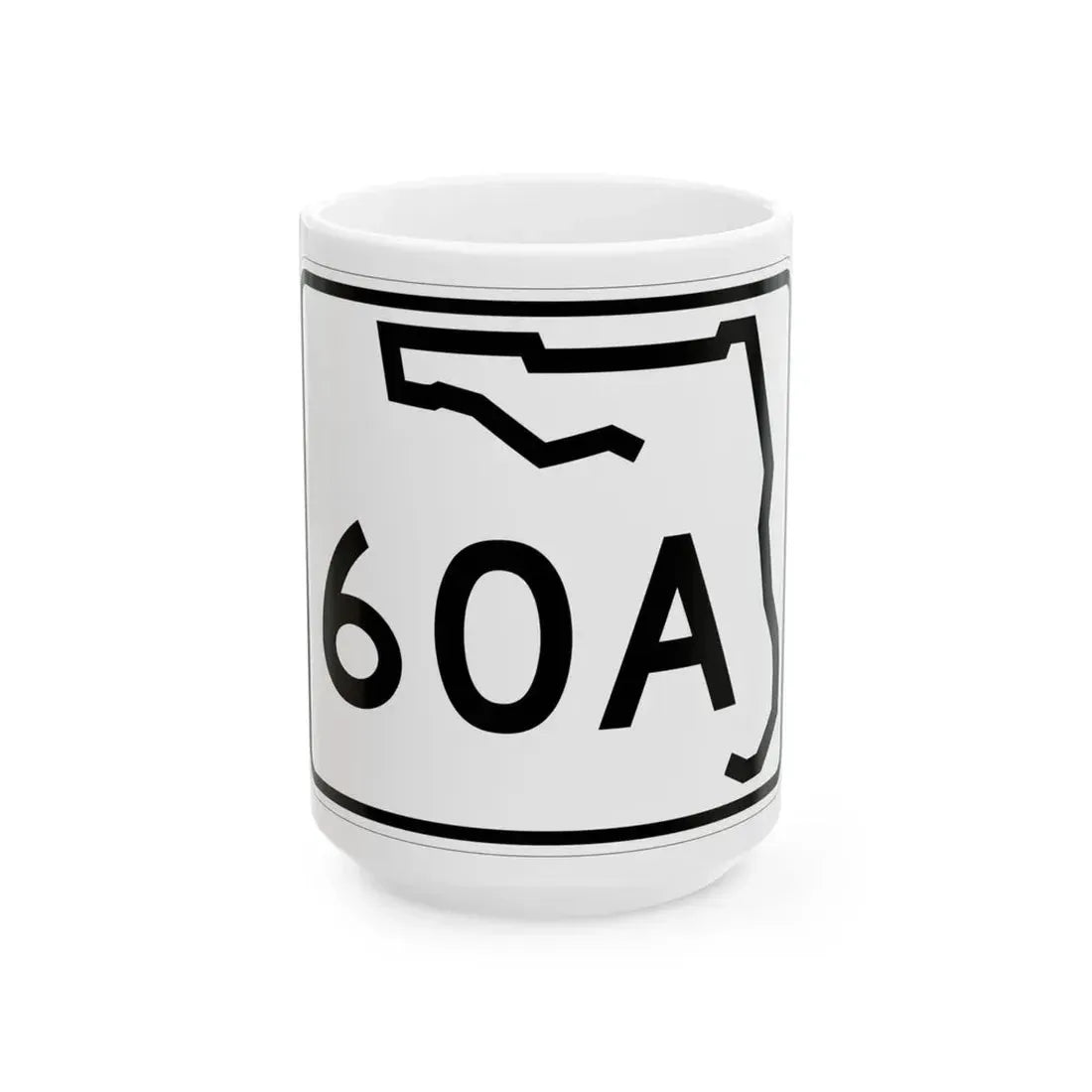 Florida 60A (Florida) (Road Sign) White Coffee Mug 15oz - Go Mug Yourself