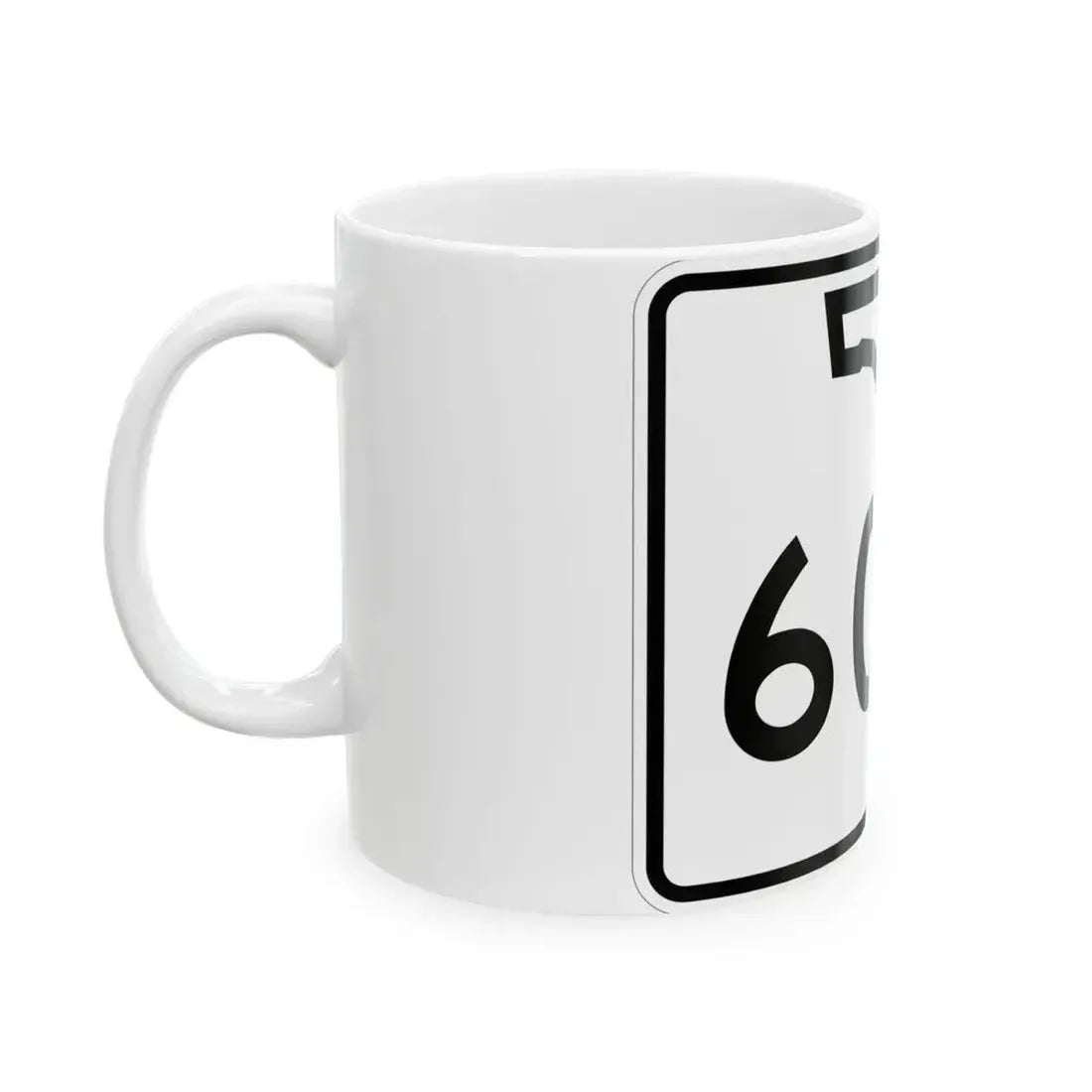 Florida 60A (Florida) (Road Sign) White Coffee Mug - Go Mug Yourself