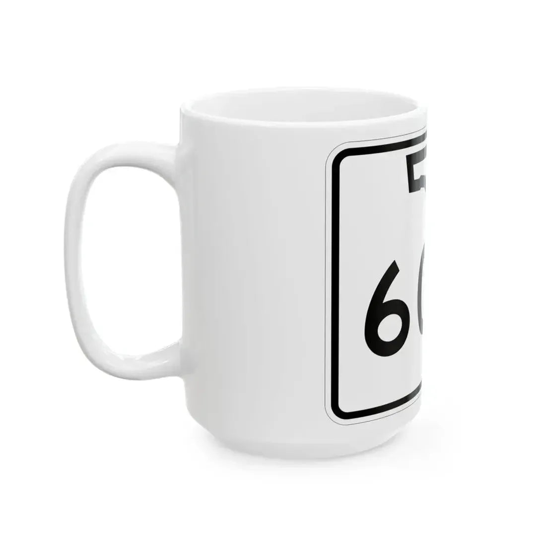 Florida 60A (Florida) (Road Sign) White Coffee Mug - Go Mug Yourself