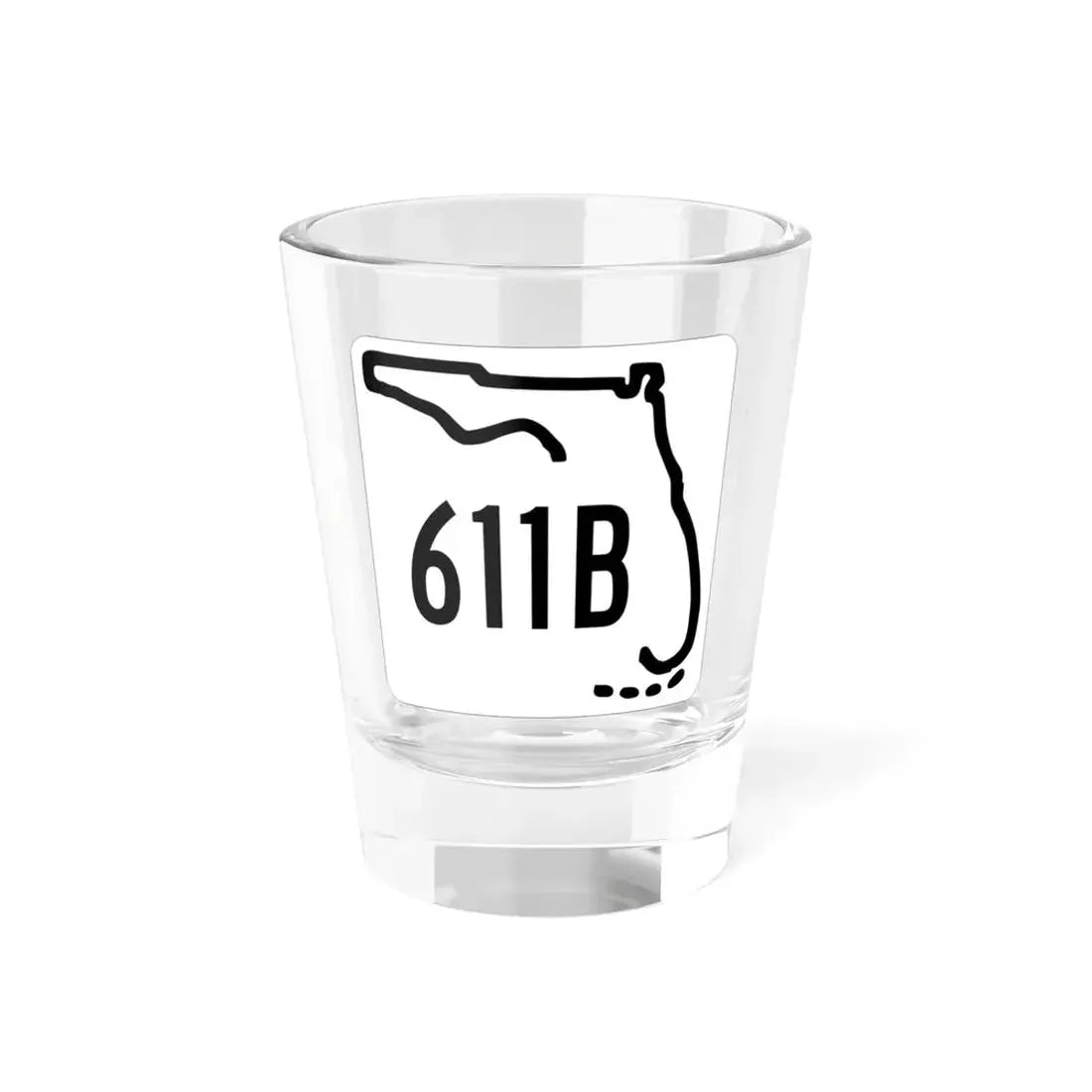 Florida 611B 1955 (Florida) (Road Sign) Shot Glass 1.5oz 1.5oz - Go Mug Yourself