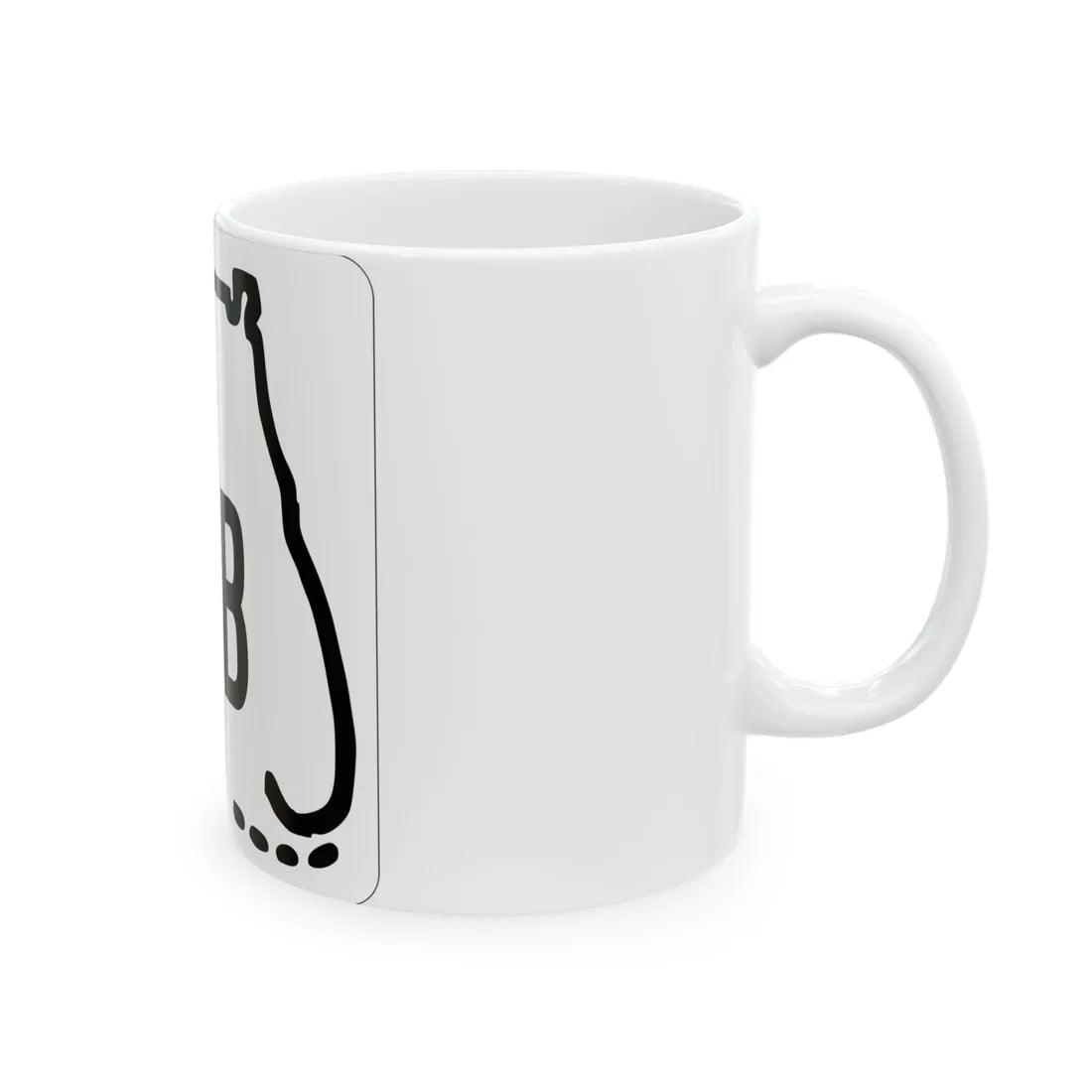 Florida 611B 1955 (Florida) (Road Sign) White Coffee Mug - Go Mug Yourself