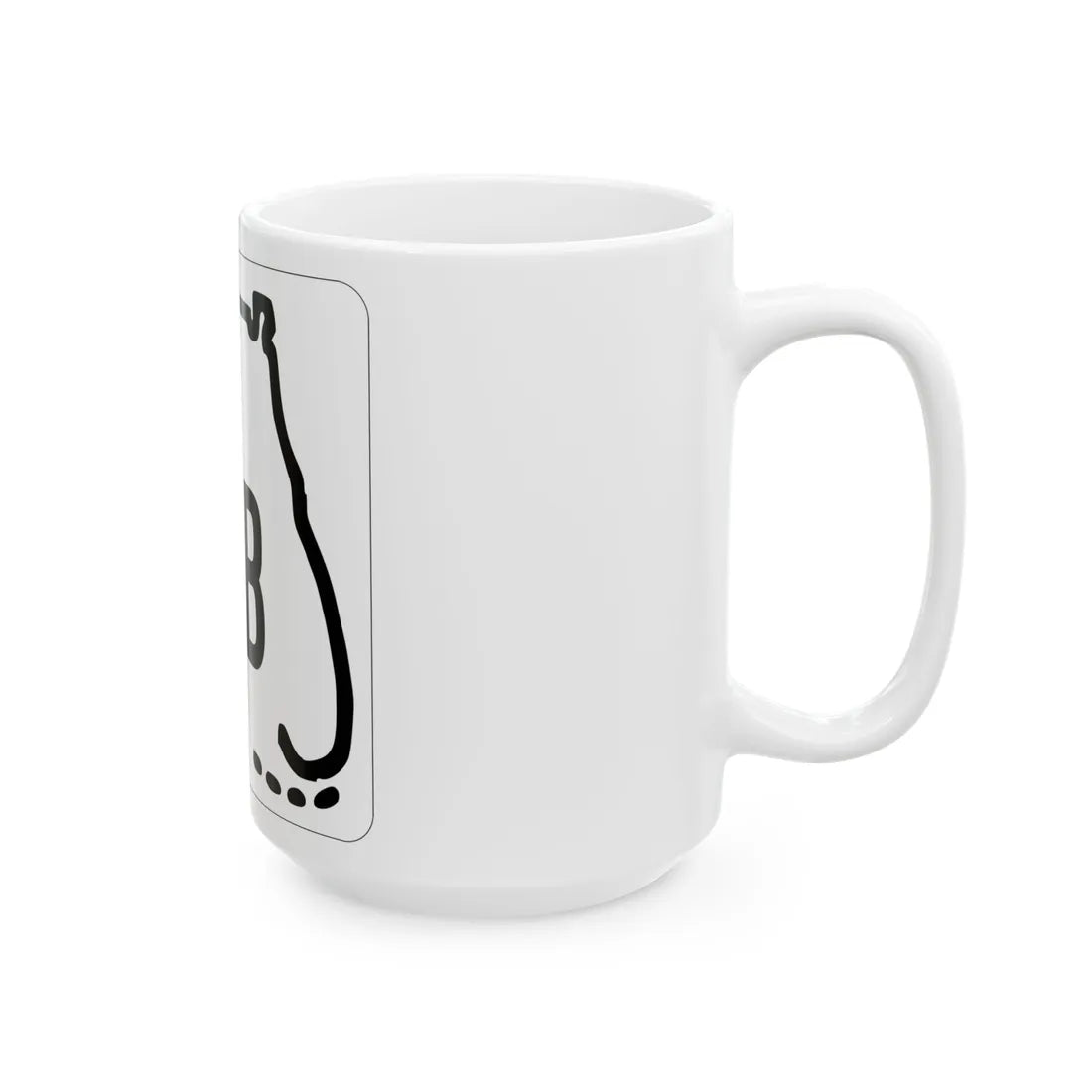 Florida 611B 1955 (Florida) (Road Sign) White Coffee Mug - Go Mug Yourself