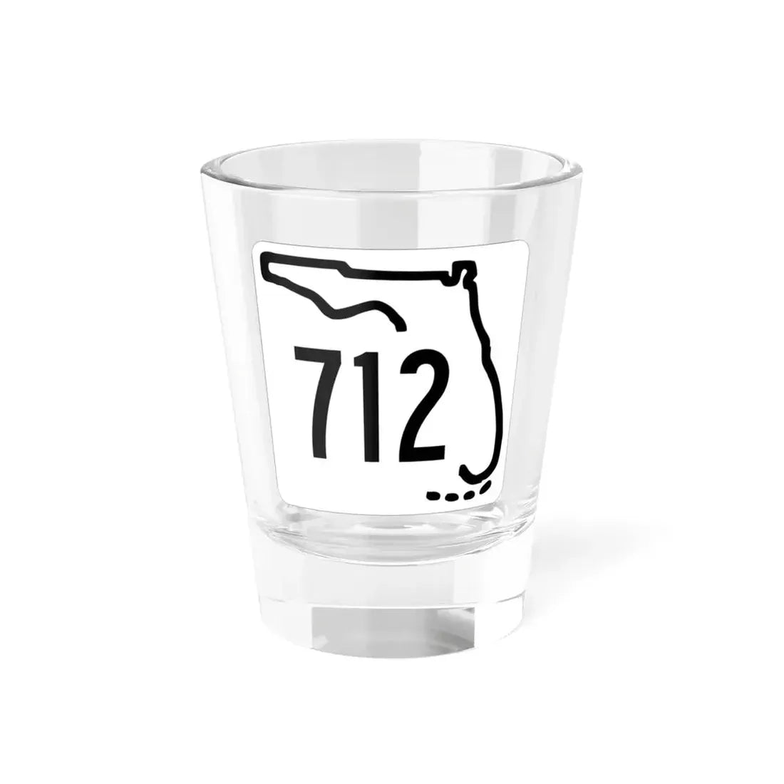 Florida 712 1955 (Florida) (Road Sign) Shot Glass 1.5oz 1.5oz - Go Mug Yourself