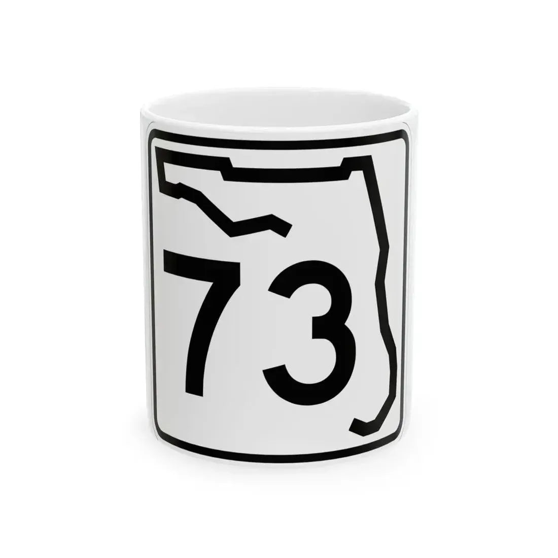 Florida 73 (Florida) (Road Sign) White Coffee Mug 11oz - Go Mug Yourself