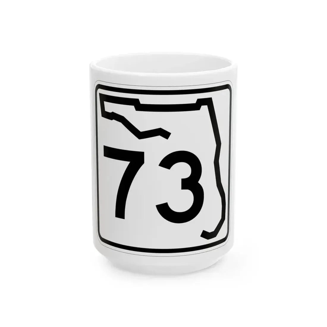 Florida 73 (Florida) (Road Sign) White Coffee Mug 15oz - Go Mug Yourself