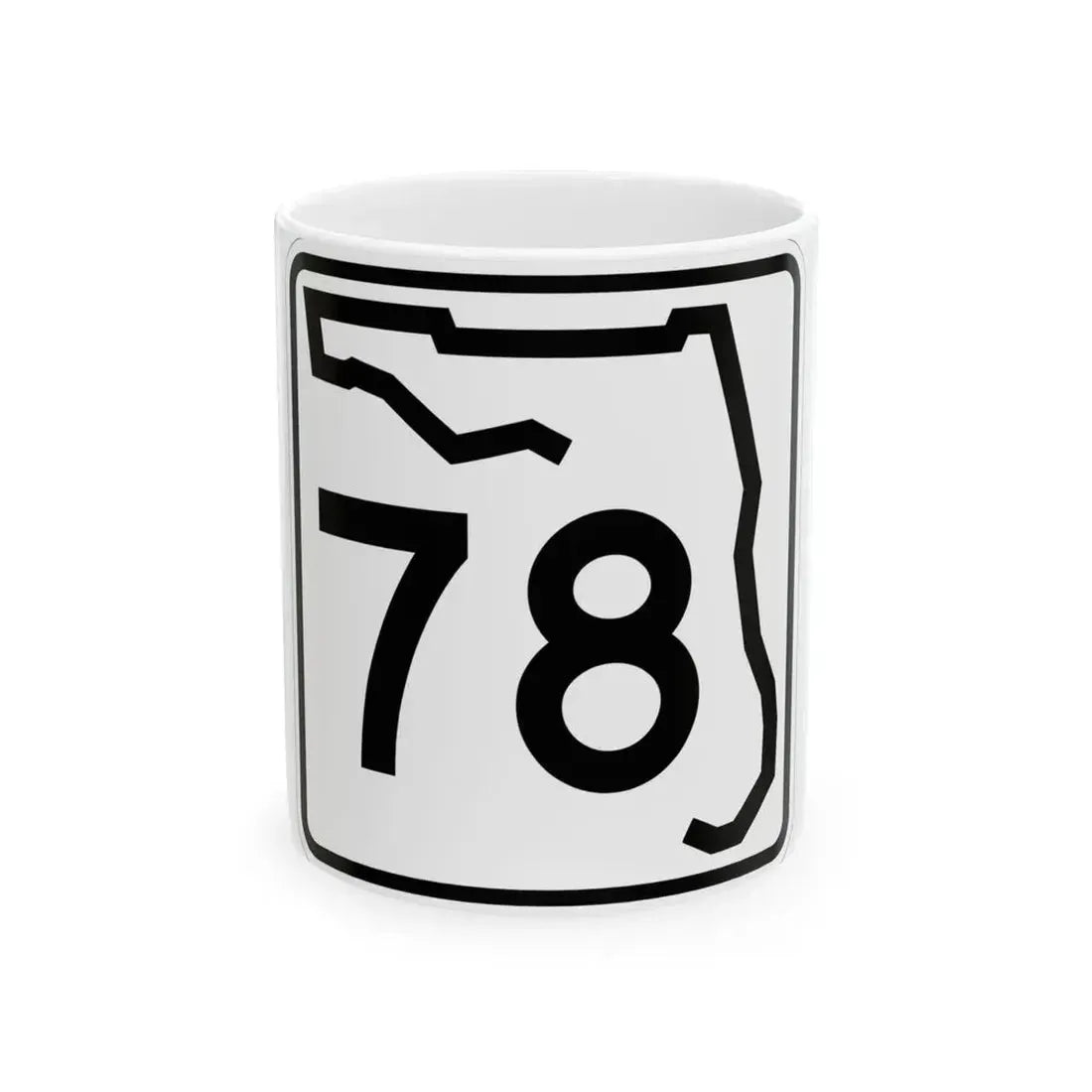 Florida 78 (Florida) (Road Sign) White Coffee Mug 11oz - Go Mug Yourself