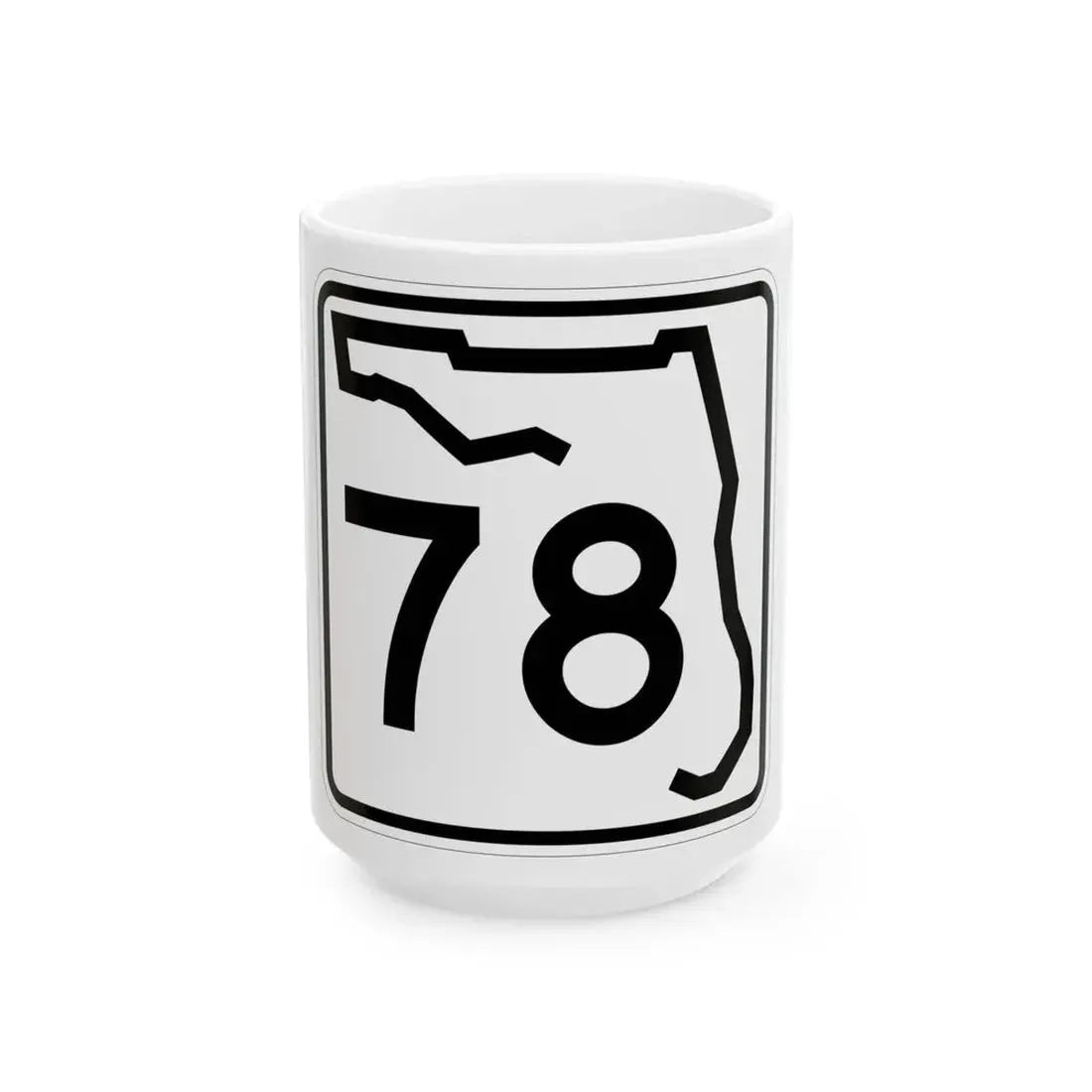 Florida 78 (Florida) (Road Sign) White Coffee Mug 15oz - Go Mug Yourself