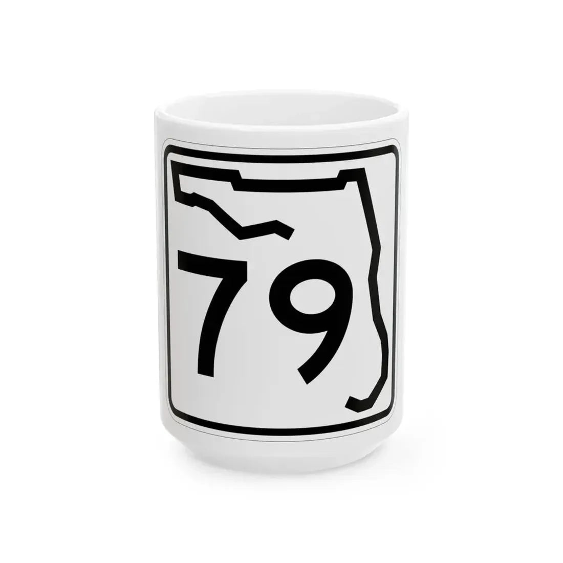 Florida 79 (Florida) (Road Sign) White Coffee Mug 15oz - Go Mug Yourself