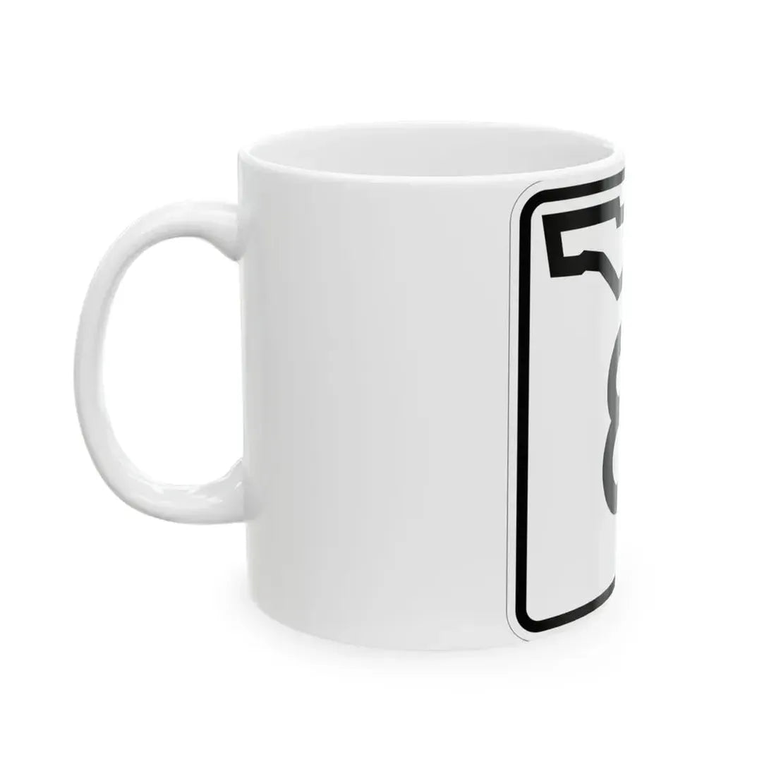 Florida 8 (Florida) (Road Sign) White Coffee Mug - Go Mug Yourself