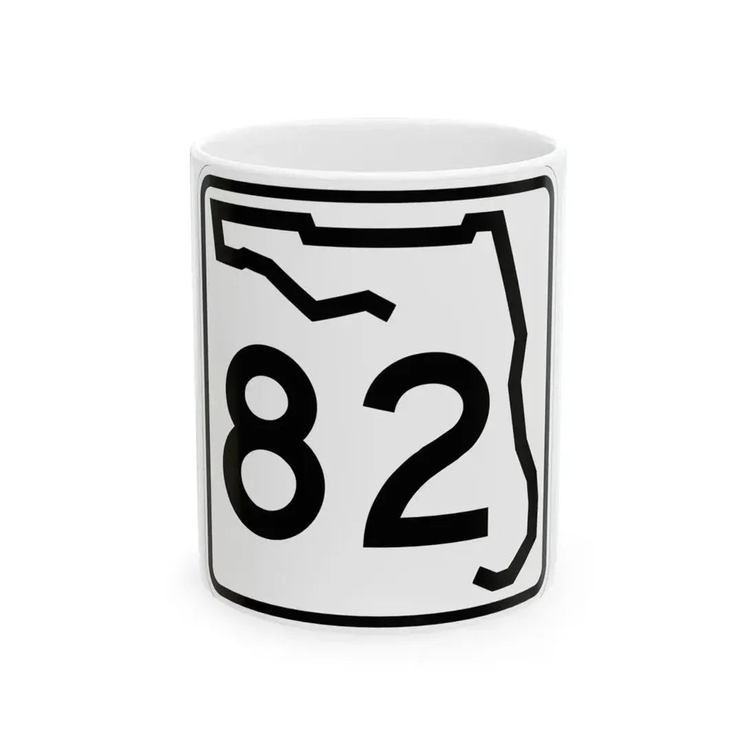 Florida 82 (Florida) (Road Sign) White Coffee Mug 11oz - Go Mug Yourself