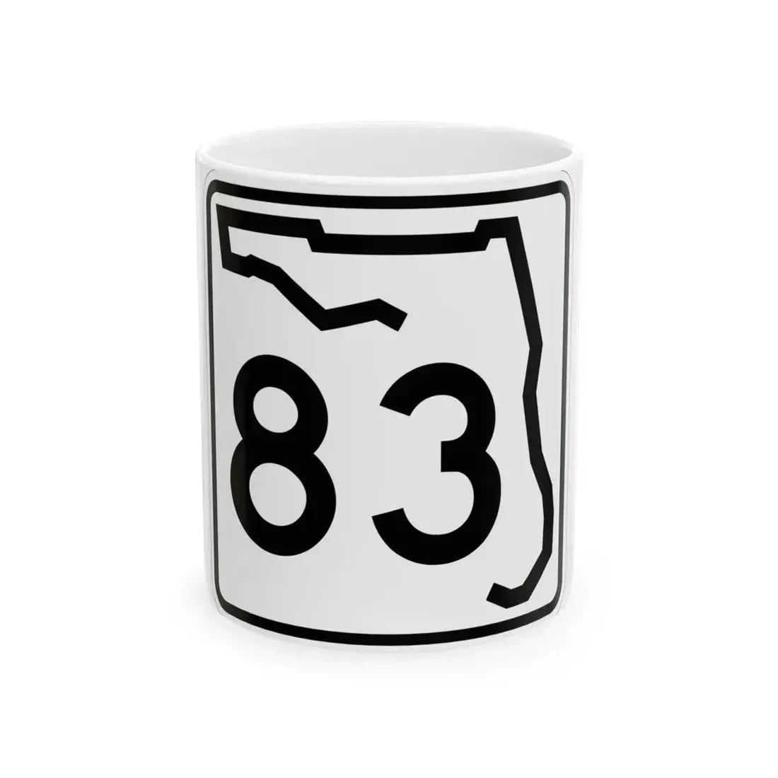 Florida 83 (Florida) (Road Sign) White Coffee Mug 11oz - Go Mug Yourself