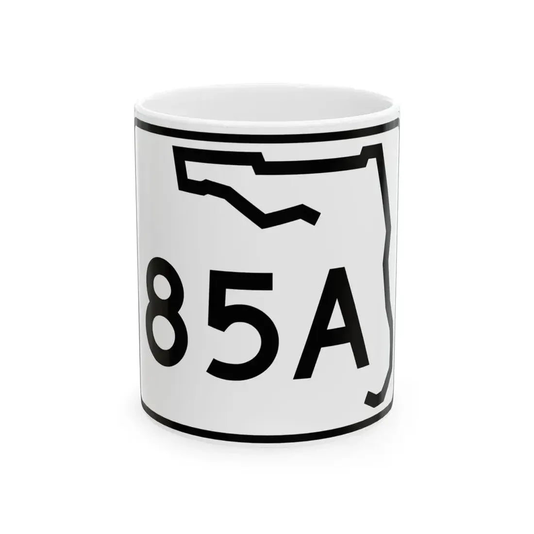 Florida 85A (Florida) (Road Sign) White Coffee Mug 11oz - Go Mug Yourself