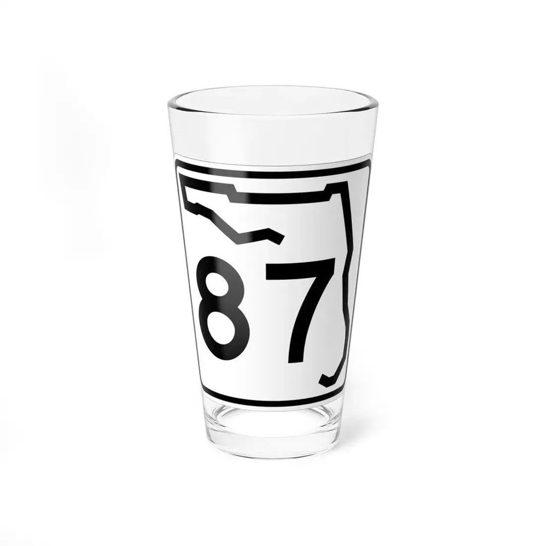 Florida 87 (Florida) (Road Sign) Pint Glss 16oz 16oz - Go Mug Yourself