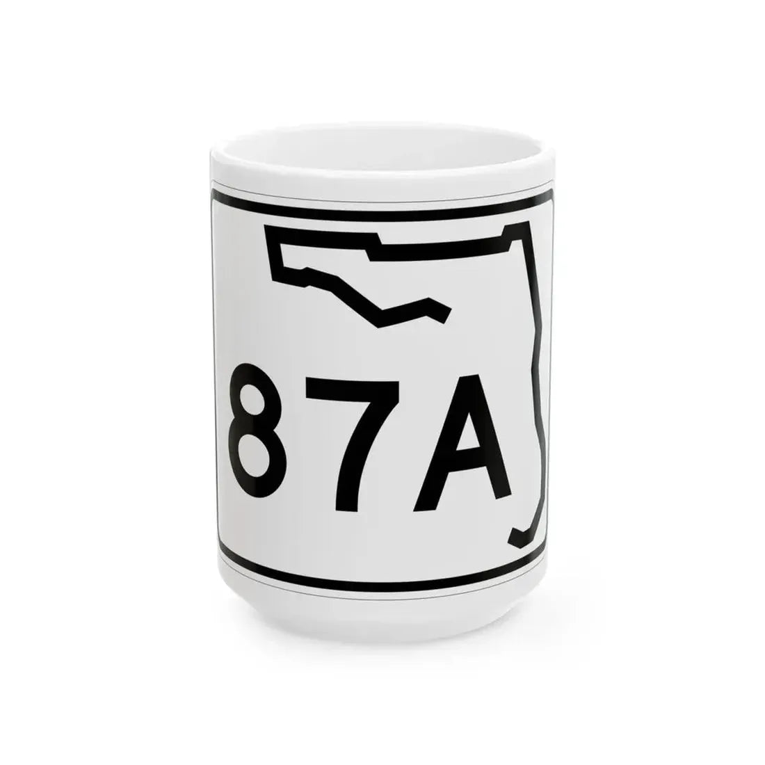 Florida 87A (Florida) (Road Sign) White Coffee Mug 15oz - Go Mug Yourself