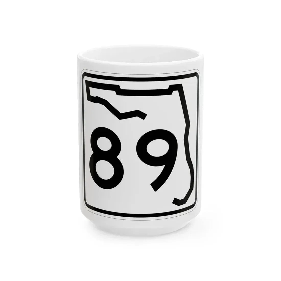 Florida 89 (Florida) (Road Sign) White Coffee Mug 15oz - Go Mug Yourself