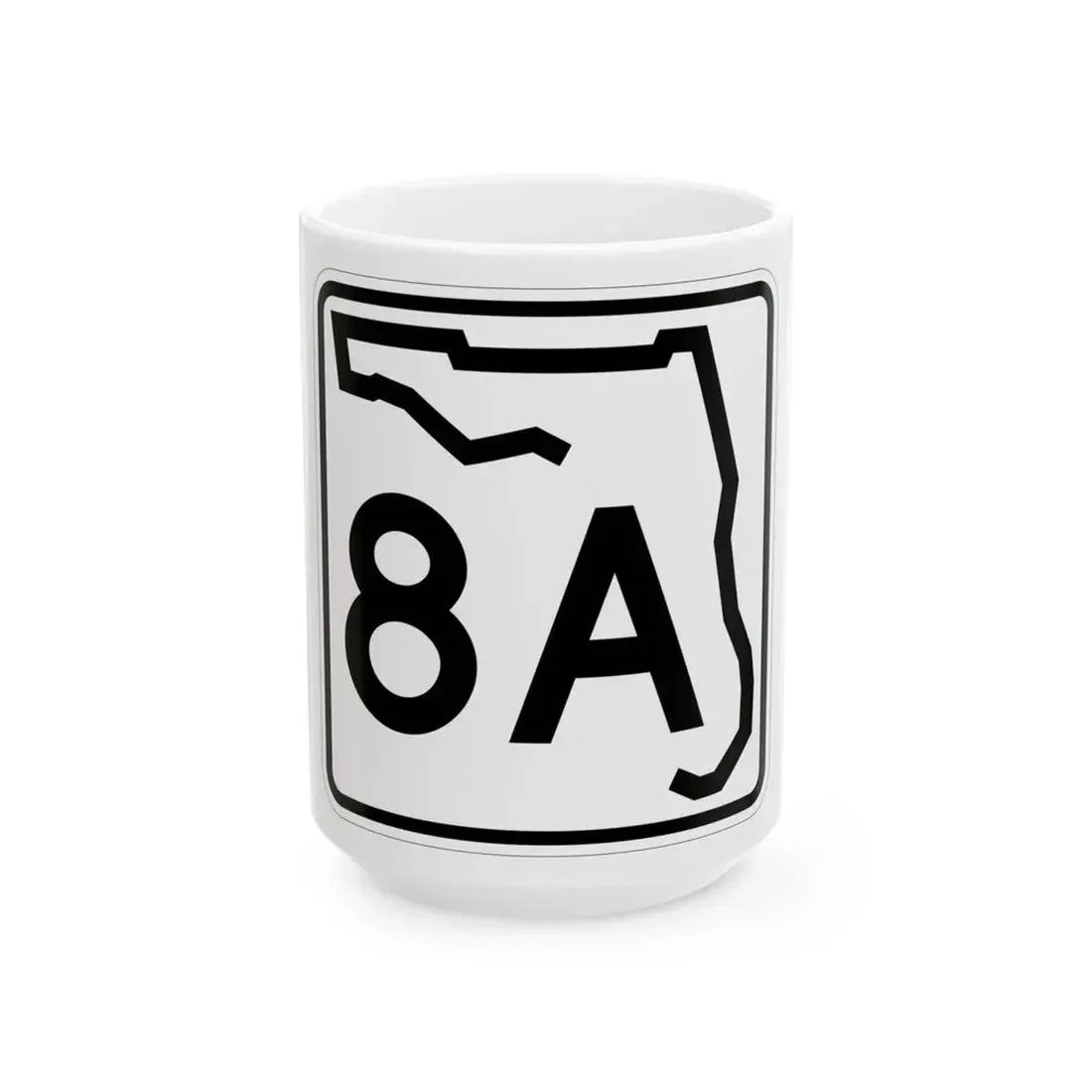 Florida 8A (Florida) (Road Sign) White Coffee Mug 15oz - Go Mug Yourself
