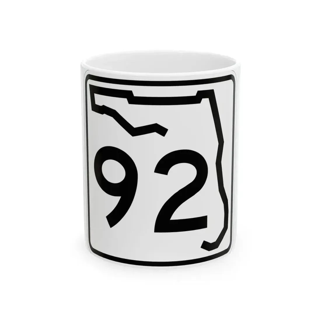 Florida 92 (Florida) (Road Sign) White Coffee Mug 11oz - Go Mug Yourself