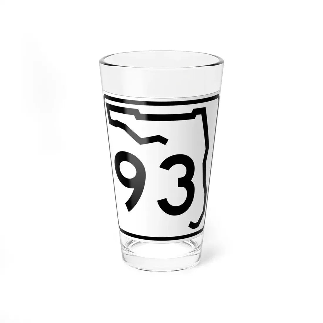 Florida 93 (Florida) (Road Sign) Pint Glss 16oz 16oz - Go Mug Yourself
