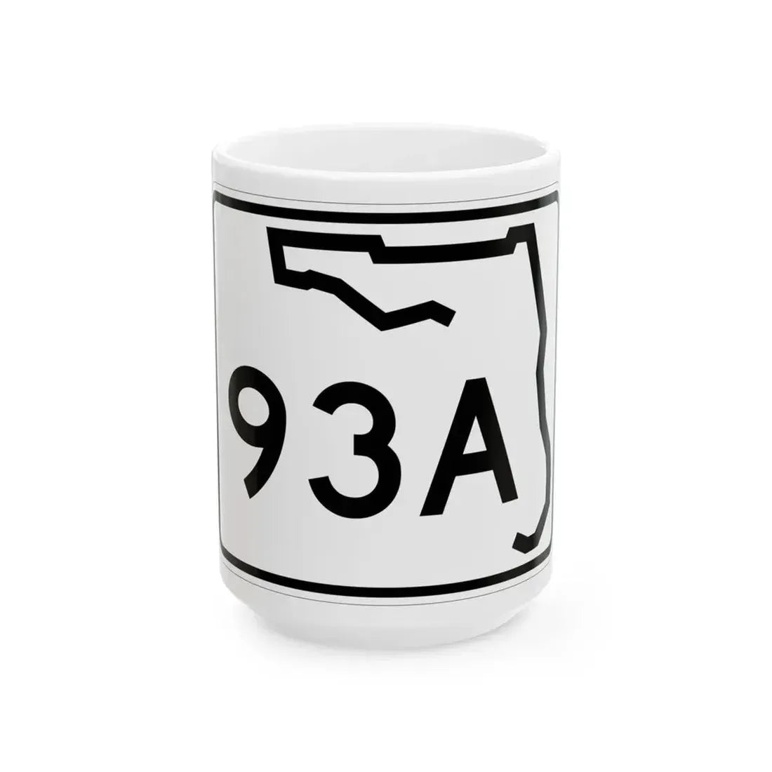 Florida 93A (Florida) (Road Sign) White Coffee Mug 15oz - Go Mug Yourself