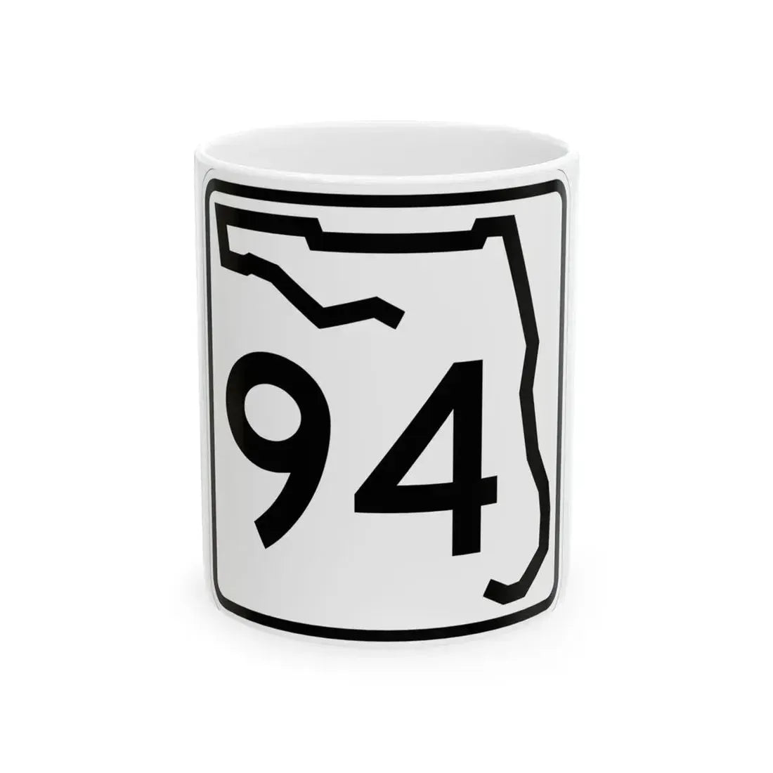 Florida 94 (Florida) (Road Sign) White Coffee Mug 11oz - Go Mug Yourself