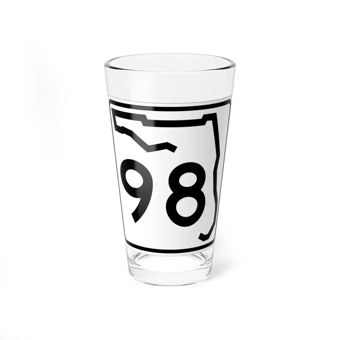 Florida 98 (Florida) (Road Sign) Pint Glss 16oz 16oz - Go Mug Yourself