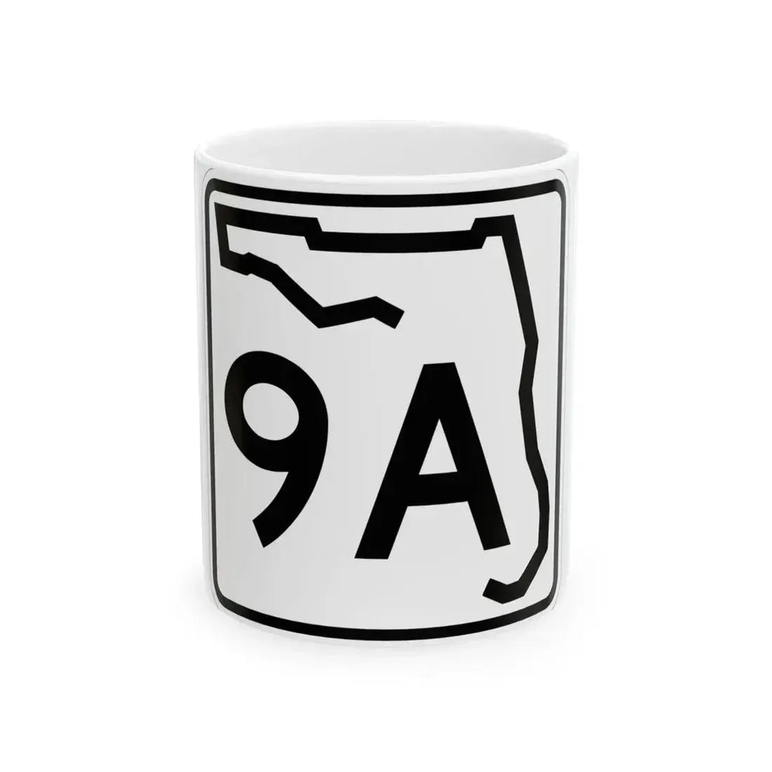 Florida 9A (Florida) (Road Sign) White Coffee Mug 11oz - Go Mug Yourself